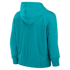 Miami Dolphins Women's Script Lock Full-Zip Hoodie | NFL Outlet
