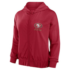 San Francisco 49ers Women's Script Lock Full-Zip Hoodie | NFL Online