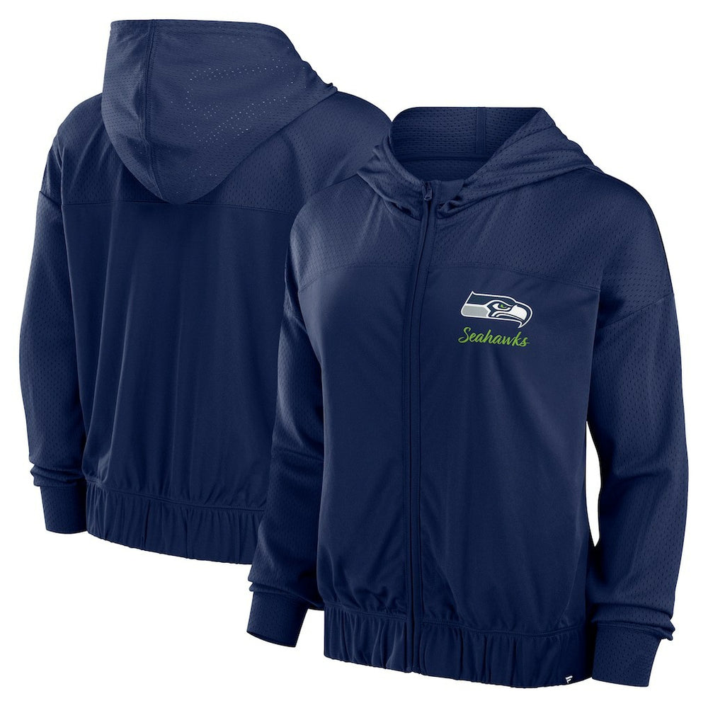 Seattle Seahawks Women's Script Lock Full-Zip Hoodie | NFL New