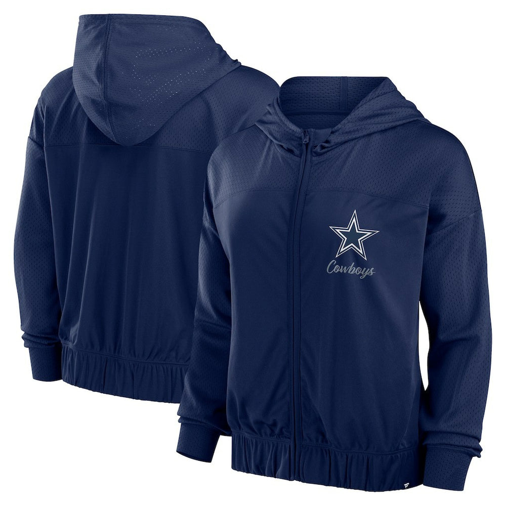 Dallas Cowboys Women's Script Lock Full-Zip Hoodie | NFL New