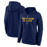St. Louis Blues Fanatics Women's Authentic Pro Core Primary Fleece Pullover Hoodie - NHL Hoodies