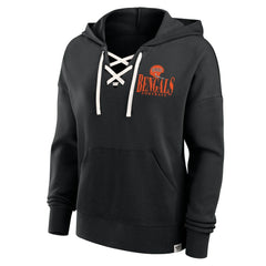 Cincinnati Bengals Women's Blitz Left Lace-Up Pullover Hoodie | NFL Discount
