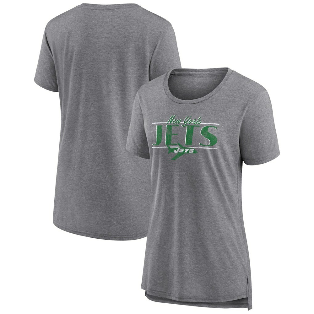 New York Jets Women's Up the Middle Tri-Blend T-Shirt | NFL Outlet