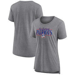New England Patriots Women's Up the Middle Tri-Blend T-Shirt | NFL Hot
