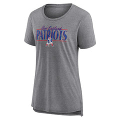 New England Patriots Women's Up the Middle Tri-Blend T-Shirt | NFL Hot