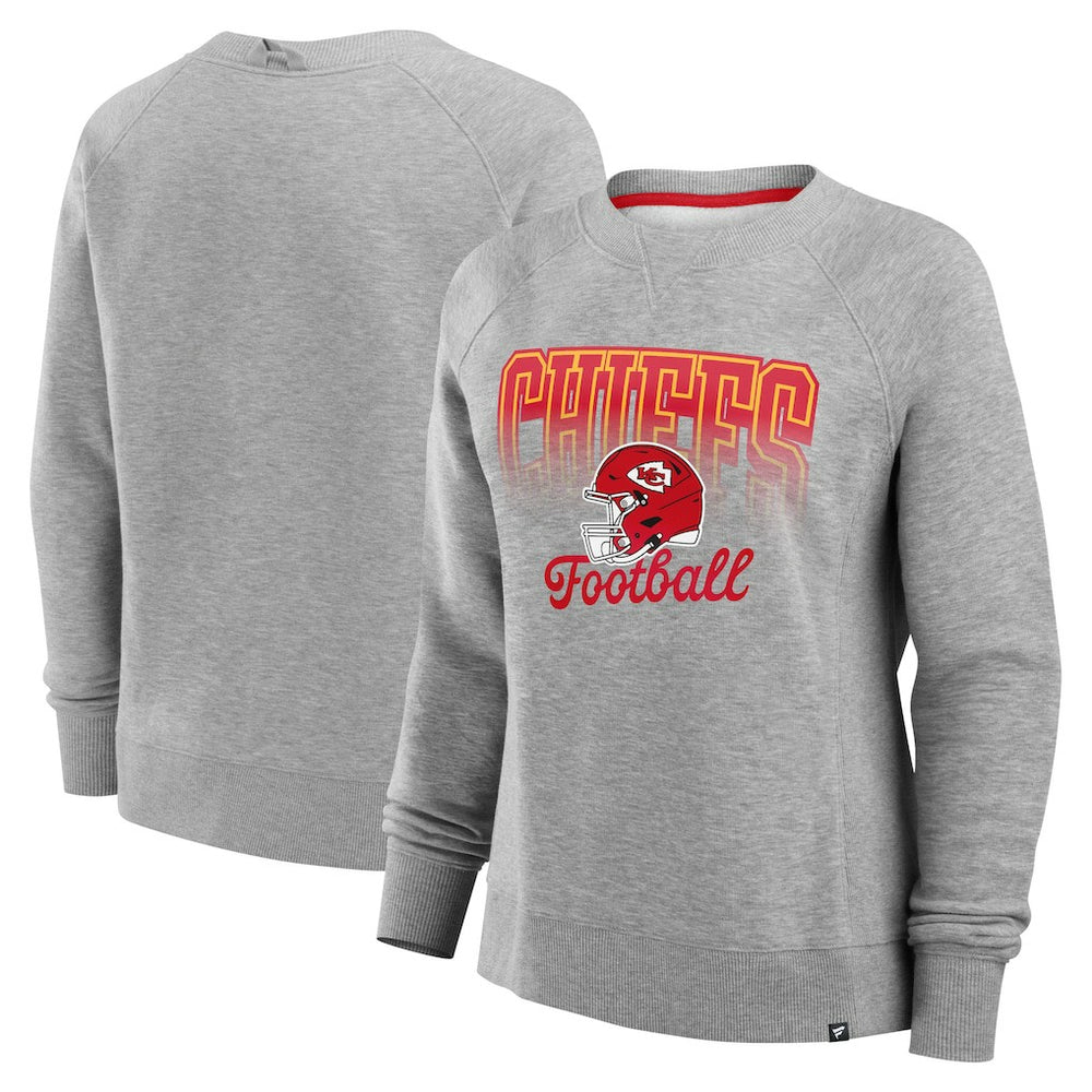 Kansas City Chiefs Women's Hit Hard Fleece Pullover Sweatshirt | NFL Outlet