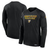 Pittsburgh Penguins Fanatics Authentic Pro Rink Tech Long Sleeve T-Shirt - NHL T-shirts