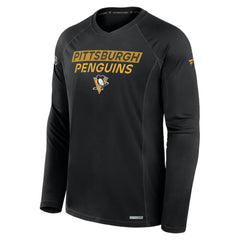 Pittsburgh Penguins Fanatics Authentic Pro Rink Tech Long Sleeve T-Shirt - NHL T-shirts