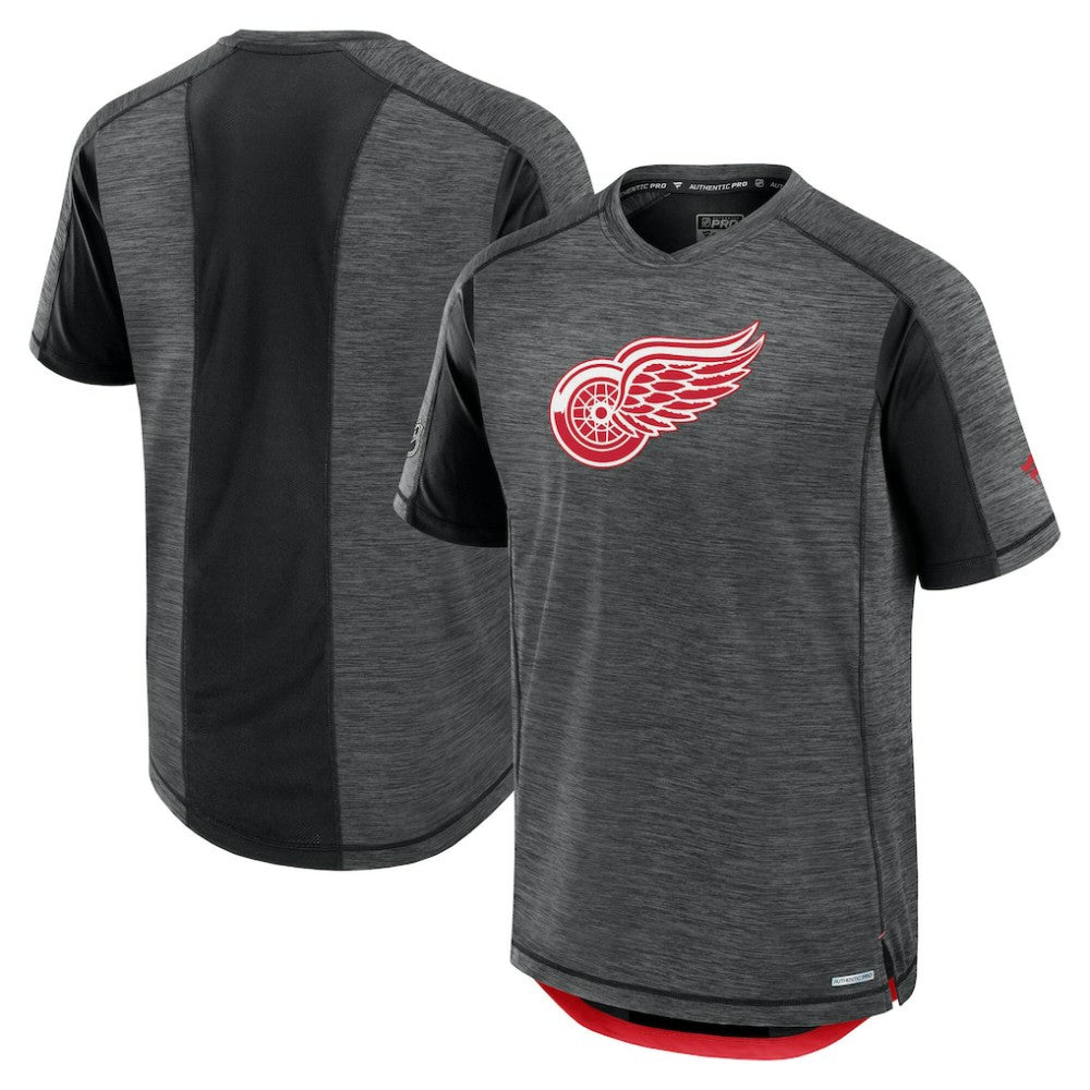 Detroit Red Wings Fanatics Authentic Pro Rink Tech T-Shirt - NHL T-shirts