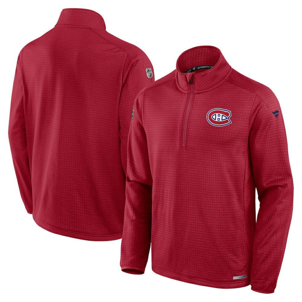 Montreal Canadiens Fanatics Authentic Pro Rink Quarter-Zip Jacket - NHL Jackets