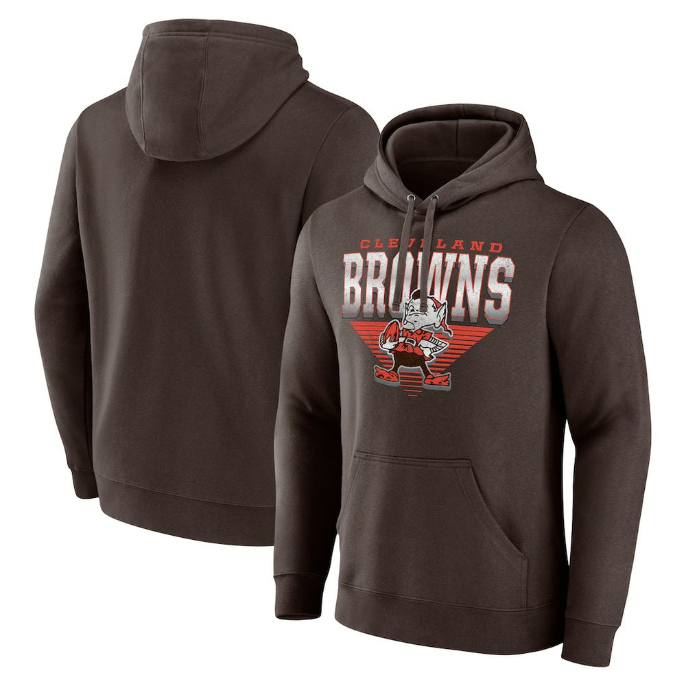 Cleveland Browns Geometric Chrome Pullover Hoodie | NFL On sale