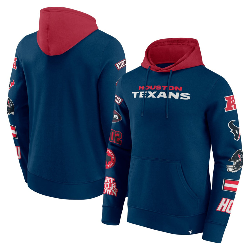 Houston Texans Patched Out Pullover Hoodie | NFL Sale