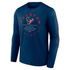 Houston Texans Stat Sheet Long Sleeve T-Shirt | NFL Outlet