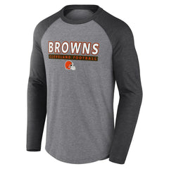 Cleveland Browns Tri-Blend Raglan Long Sleeve T-Shirt | NFL Online