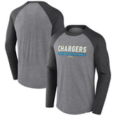 Los Angeles Chargers Tri-Blend Raglan Long Sleeve T-Shirt | NFL Discount