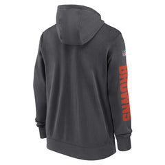 Cleveland Browns 2024 Sideline Club Full-Zip Hoodie | NFL Outlet