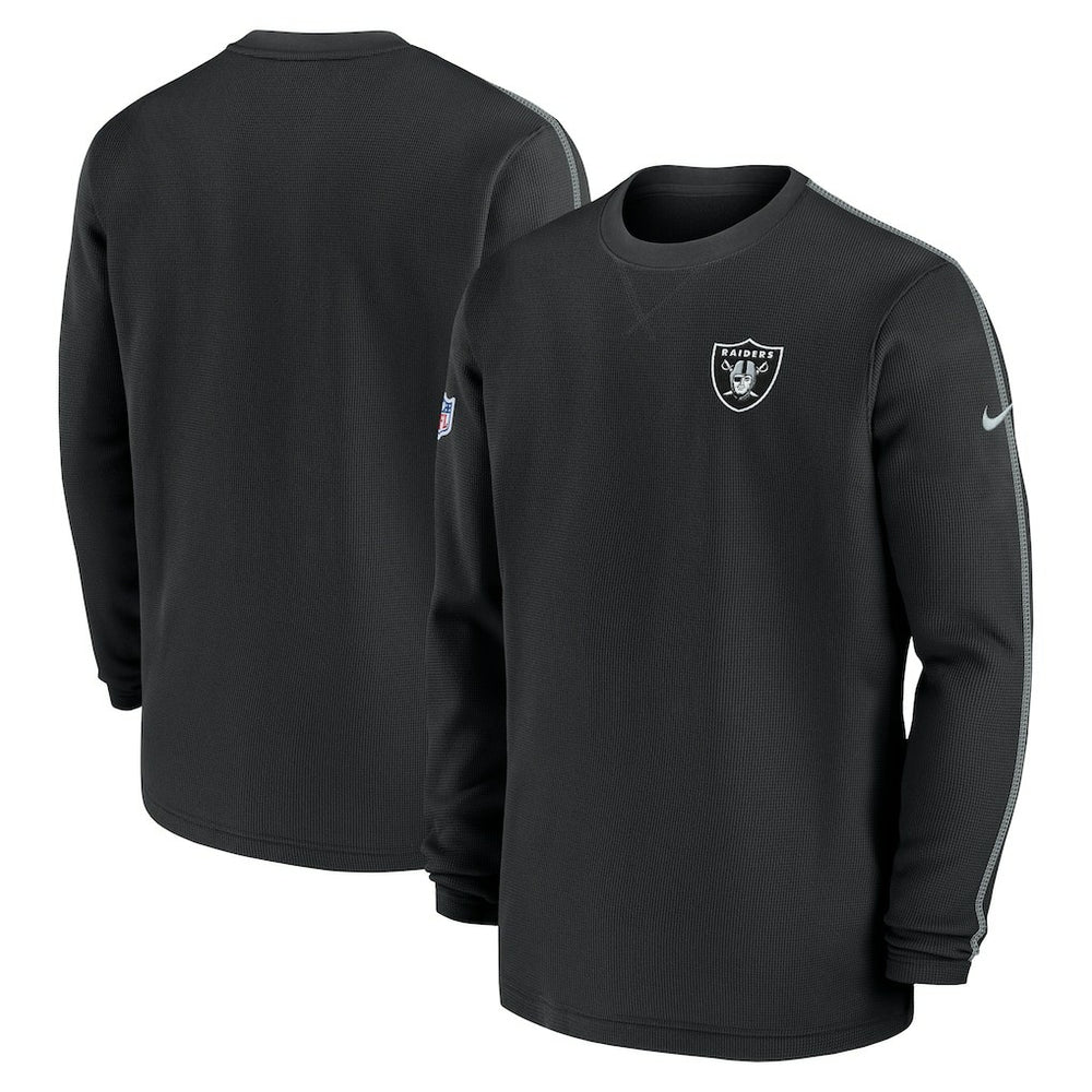 Las Vegas Raiders 2024 Sideline Coaches Long Sleeve Top | NFL Outlet