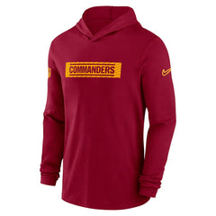 Washington Commanders 2024/25 Sideline Performance Long Sleeve Hoodie T-Shirt | NFL Near me