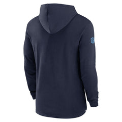 Tennessee Titans 2024/25 Sideline Performance Long Sleeve Hoodie T-Shirt | NFL Outlet