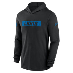 Detroit Lions 2024/25 Sideline Performance Long Sleeve Hoodie T-Shirt | NFL Sale
