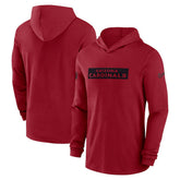 Arizona Cardinals 2024/25 Sideline Performance Long Sleeve Hoodie T-Shirt | NFL New