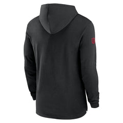 Atlanta Falcons 2024/25 Sideline Performance Long Sleeve Hoodie T-Shirt | NFL New