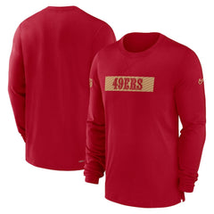 San Francisco 49ers Sideline Player Performance Long Sleeve T-Shirt | NFL Online