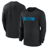 Carolina Panthers Sideline Player Performance Long Sleeve T-Shirt | NFL Discount