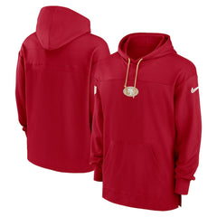 San Francisco 49ers Sideline Jersey Performance Pullover Hoodie | NFL Sale