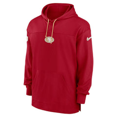 San Francisco 49ers Sideline Jersey Performance Pullover Hoodie | NFL Sale