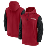 Arizona Cardinals 2024/25 Sideline Pre-Game Player 1/2-Zip Hoodie Jacket | NFL Outlet