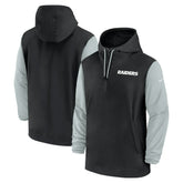 Las Vegas Raiders 2024/25 Sideline Pre-Game Player 1/2-Zip Hoodie Jacket | NFL Sale