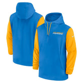 Los Angeles Chargers 2024/25 Sideline Pre-Game Player 1/2-Zip Hoodie Jacket | NFL On sale