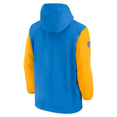 Los Angeles Chargers 2024/25 Sideline Pre-Game Player 1/2-Zip Hoodie Jacket | NFL On sale