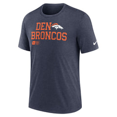 Denver Broncos Overlap Lockup Tri-Blend T-Shirt | NFL Sale