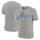 Los Angeles Chargers Overlap Lockup Tri-Blend T-Shirt | NFL On sale