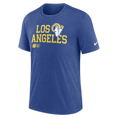 Los Angeles Rams Overlap Lockup Tri-Blend T-Shirt | NFL Outlet