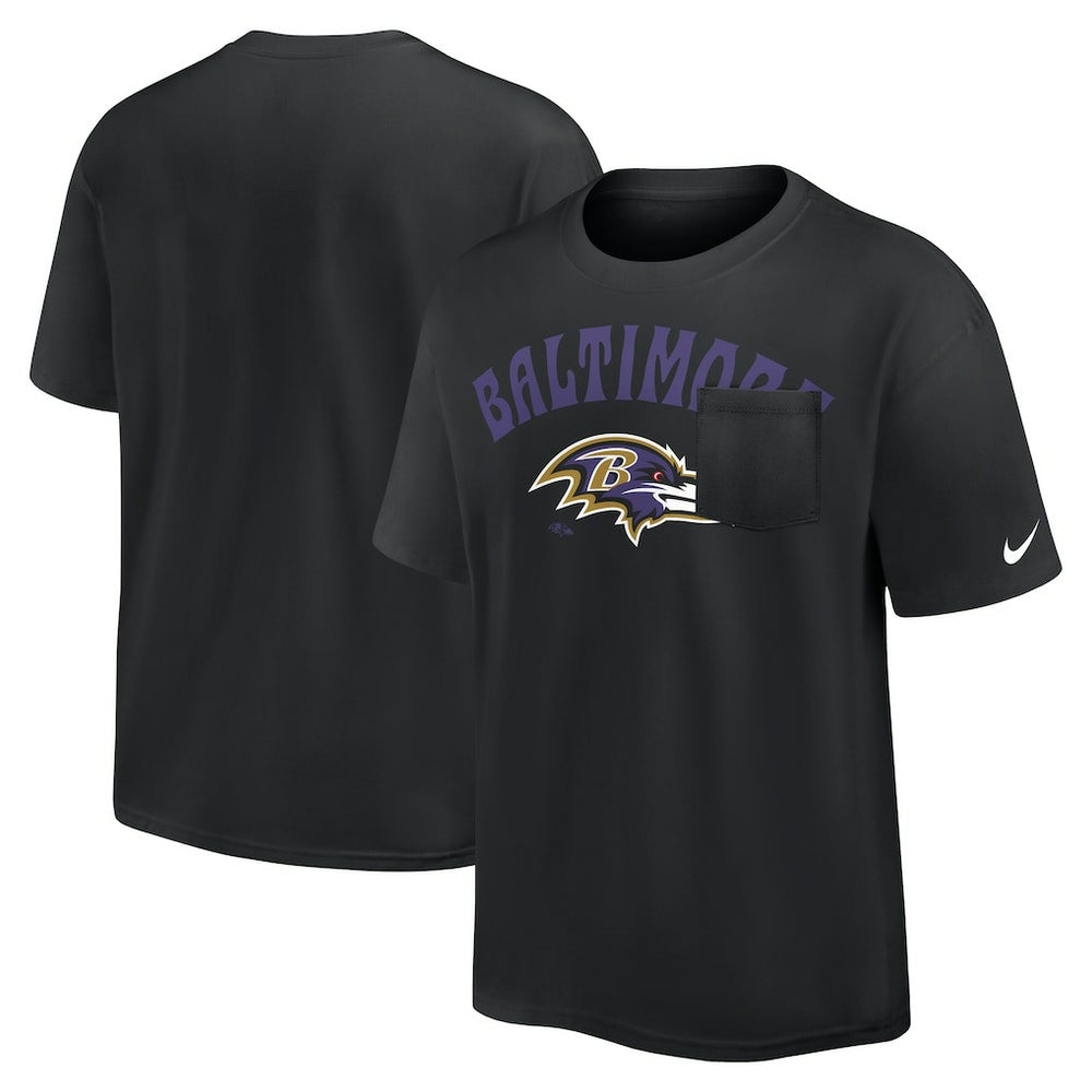 Baltimore Ravens Rewind Heavy Max90 Pocket T-Shirt | NFL US