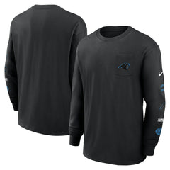 Carolina Panthers Rewind Heavy Max90 Pocket Long Sleeve T-Shirt | NFL Outlet