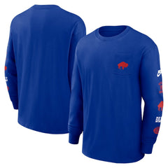 Buffalo Bills Rewind Heavy Max90 Pocket Long Sleeve T-Shirt | NFL On sale