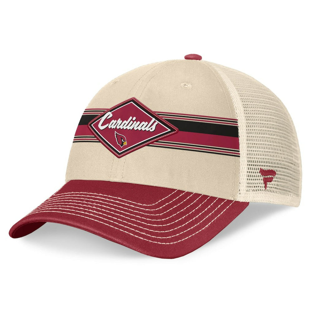 Arizona Cardinals Diamond Stripe Trucker Adjustable Hat | NFL Outlet
