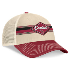 Arizona Cardinals Diamond Stripe Trucker Adjustable Hat | NFL Outlet