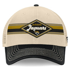 Jacksonville Jaguars Diamond Stripe Trucker Adjustable Hat | NFL Near me