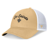 New Orleans Saints Women's Slogan Trucker Adjustable Hat | NFL Hot
