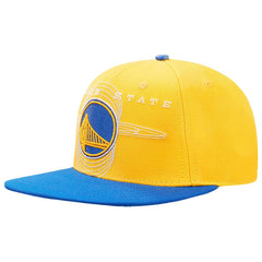 Gold/Royal Golden State Warriors Pro Standard Logo Morph Snapback Hat sale | NBA