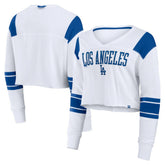 Los Angeles Dodgers Fanatics Women's Stretch Cropped Fashion Long Sleeve T-Shirt - MLB T-shirts