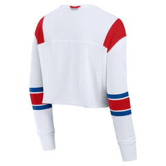 Philadelphia Phillies Fanatics Women's Stretch Cropped Fashion Long Sleeve T-Shirt - MLB T-shirts