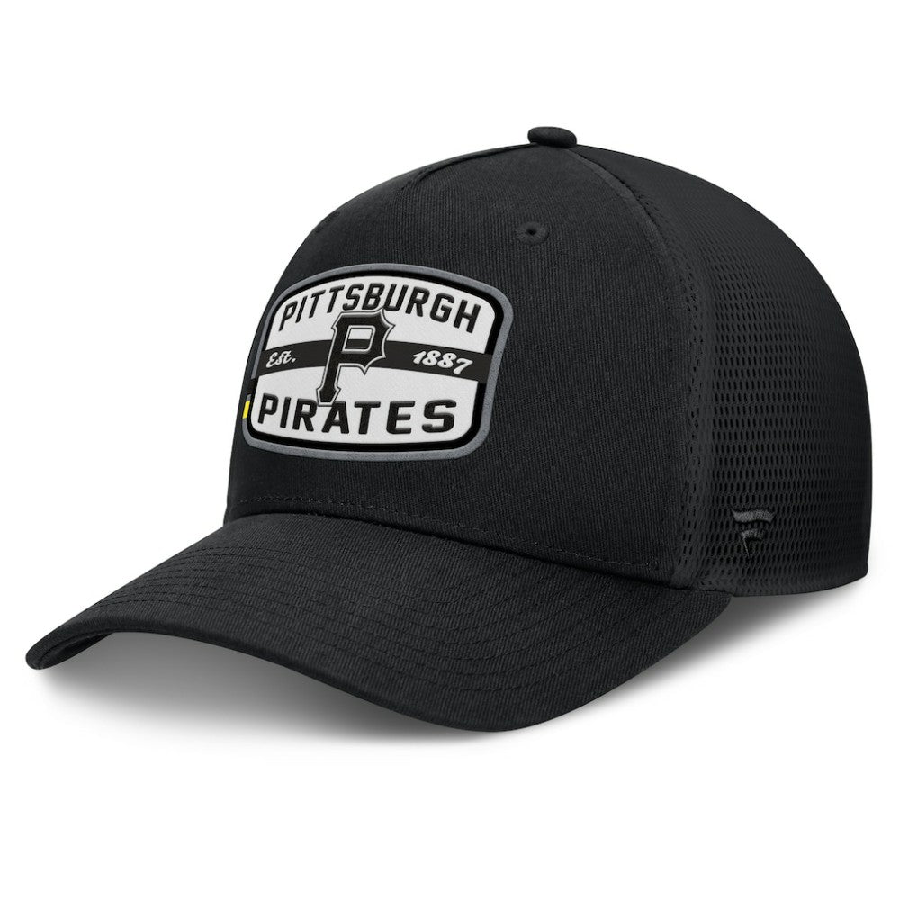 Pittsburgh Pirates Fanatics Team Patch A-Frame Trucker Snapback Hat - MLB Hats