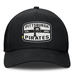 Pittsburgh Pirates Fanatics Team Patch A-Frame Trucker Snapback Hat - MLB Hats