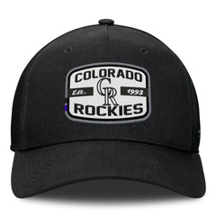 Colorado Rockies Fanatics Team Patch A-Frame Trucker Snapback Hat - MLB Hats